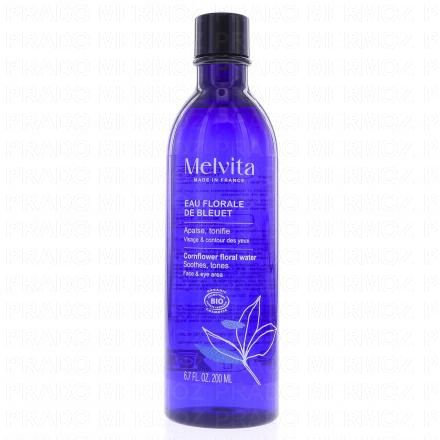 MELVITA Eau florale de bleuet des champs (flacon 200ml)