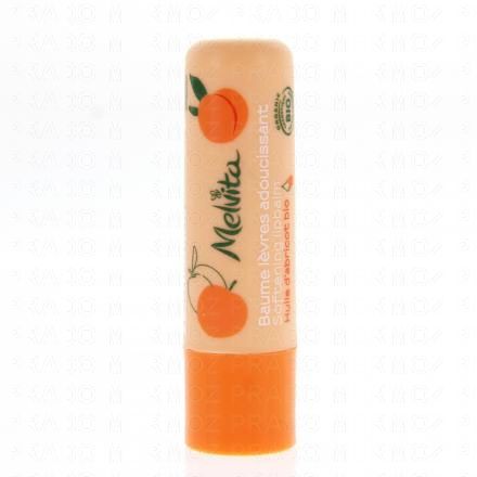 MELVITA Fruit&eacute;s & vitamin&eacute;s - Baume l&egrave;vres adoucissant bio abricot 4.5g