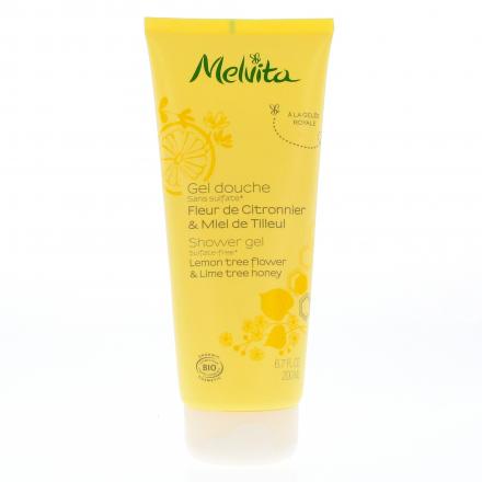 MELVITA Hygi&egrave;ne - Gel douche Fleur de Citronnier et Miel de Tilleul 200ml