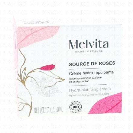 MELVITA Source de roses - Crème hydra repultante bio (pot 50ml)
