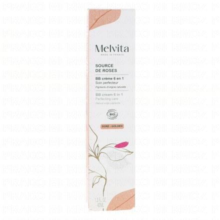 MELVITA source de roses - BB Cr&egrave;me 6en1 Bio Teinte Dor&eacute;e 40ml