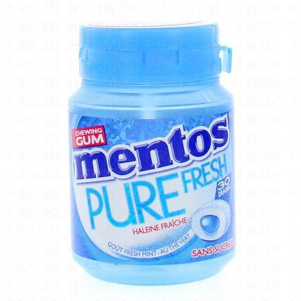 MENTOS Pure fresh Mint sans sucres 30 pièces