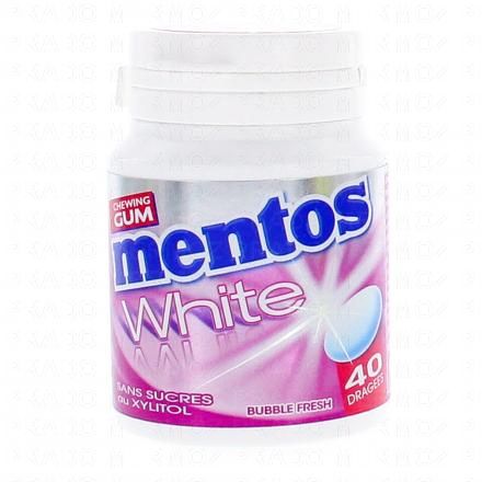 MENTOS White goût bubble sans sucres 40 pièces