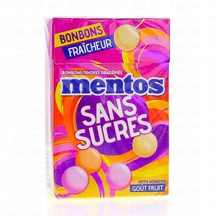 MENTOS bonbon gout fruits boite de 49,5g