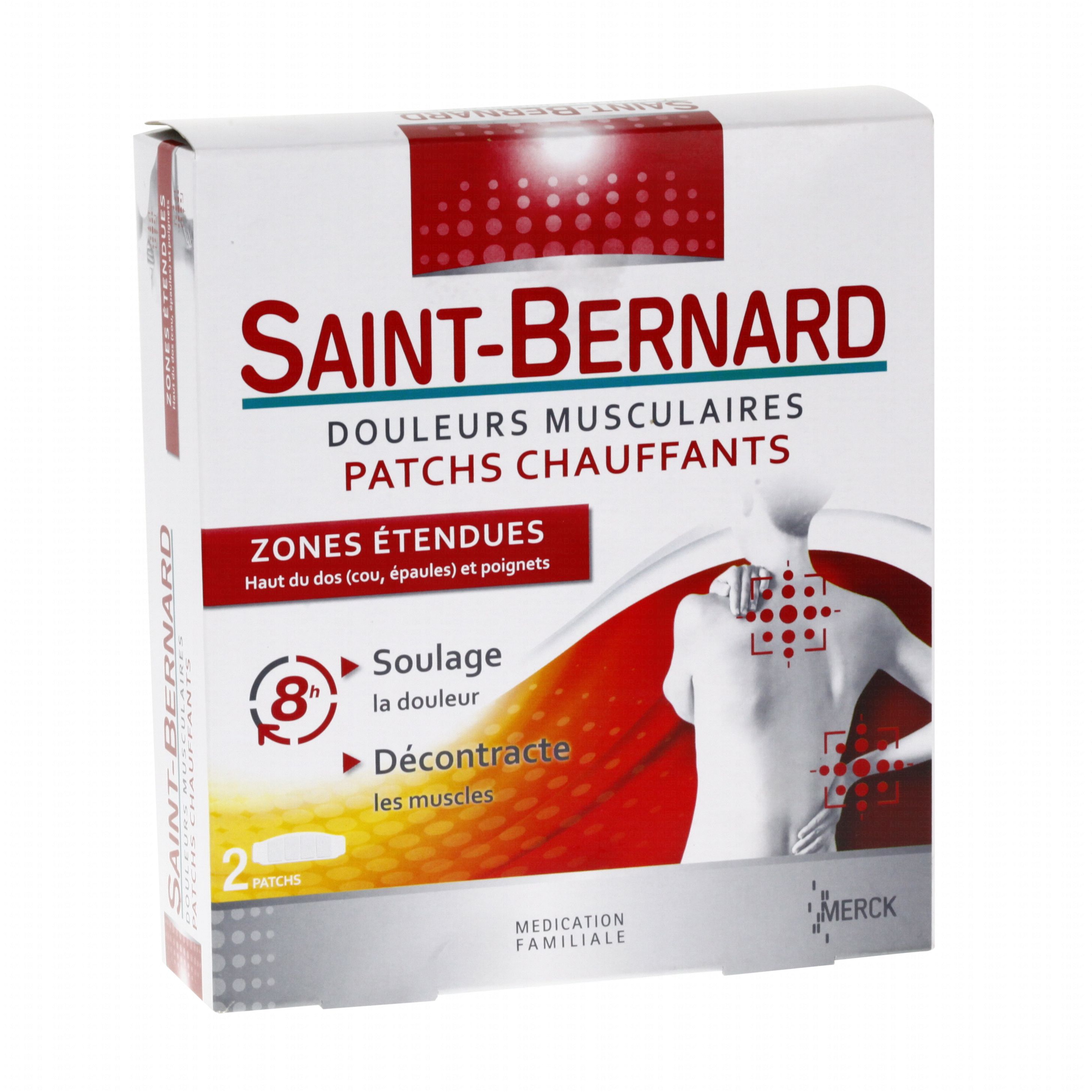 SAINT-BERNARD patchs chauffants boîte de 2 Saint Bernard - Pharmacie en ...