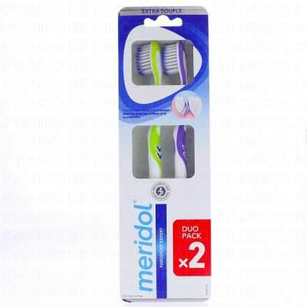 MERIDOL Parodont expert duo pack brosses &agrave; dents extra doux