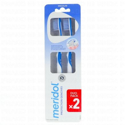 MERIDOL Protection Gencives - Brosse &agrave; dents medium (lot de 2)