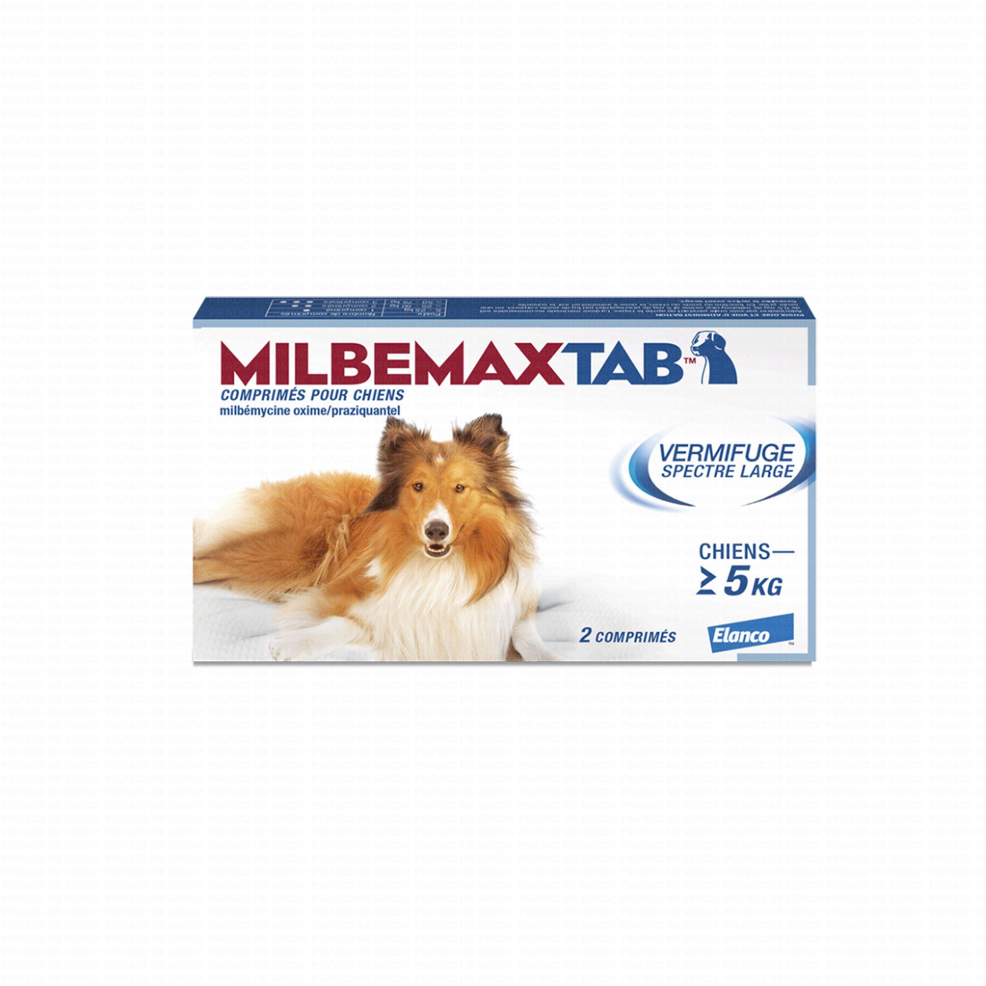 MILBEMAXTab Chien boite de 2 comprimés - Pharmacie Prado Mermoz