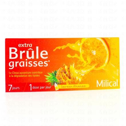 MILICAL Extra Ananas br&ucirc;les graisses 7 doses de 10 ml