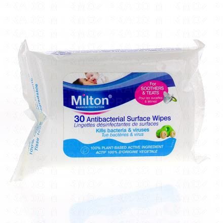 MILTON Lingettes désinfectantes de surfaces x30