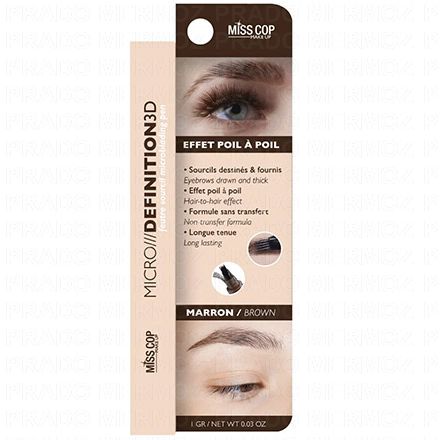MISS COP Feutre microblading 3D sourcils marron