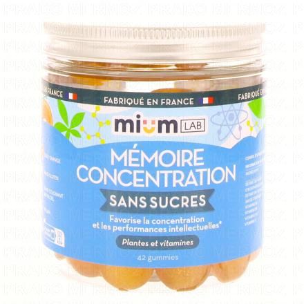 MIUM LAB Gummies M&eacute;moire Concentration x42