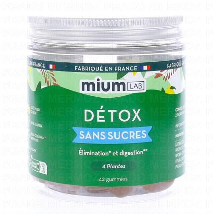 MIUM d&eacute;tox sans sucres x42 gummies