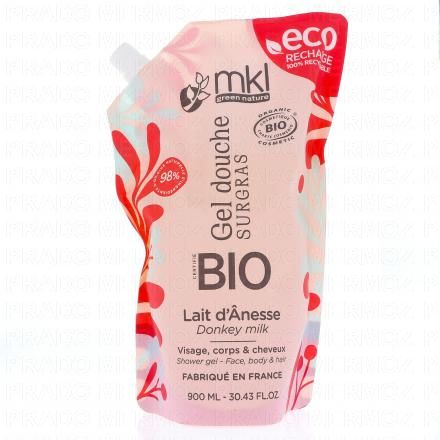 MKL Gel douche Surgras Lait d'Ânesse Bio (eco-recharge 900ml)