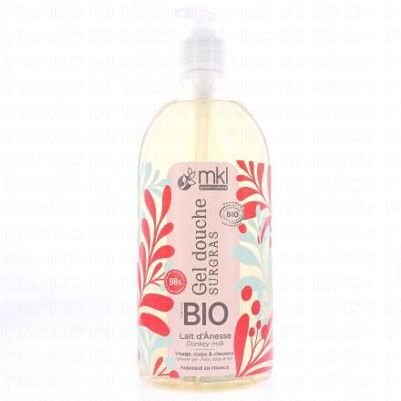 MKL Gel douche Surgras Lait d'Ânesse Bio (flacon 1l)