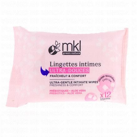 MKL Lingettes Intimes Ultra Douces 12 lingettes