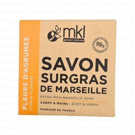 MKL Savon De Marseille Solide Surgras Fleurs d'Agrumes 100g