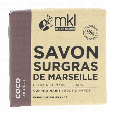 MKL Savon De Marseille Solide Surgras Huile De Coco 100g