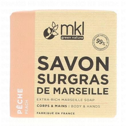 MKL Savon De Marseille Solide Surgras P&ecirc;che 100g