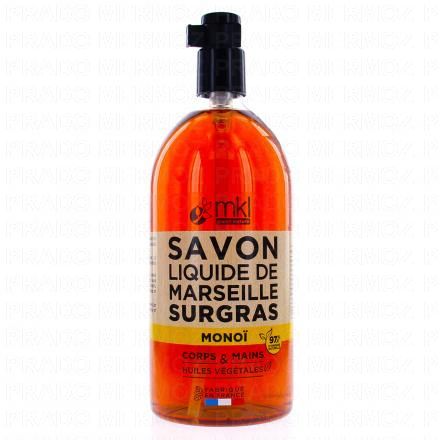MKL Savon Liquide de Marseille Surgras au Monoï 1L