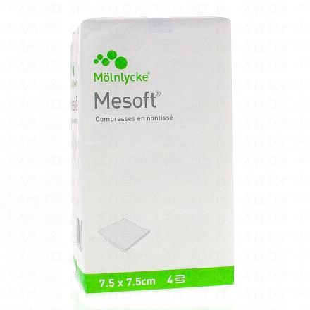 MOLNLYCKE Mesoft compresses en non tissé x100 (7.5 cm x 7.5cm)