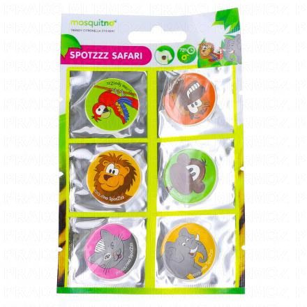MOSQUITNO Spotzzz Safari stickers de citronnelle x6