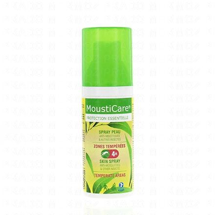 MOUSTICARE Spray peau anti-moustiques zones tempérées 50ml