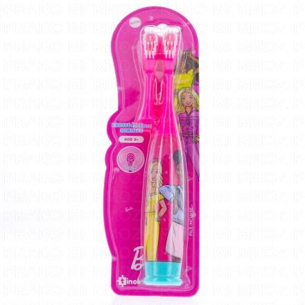 MR.WHITE Barbie Brosse &agrave; dents &eacute;lectrique + 1 brossette rotative offert