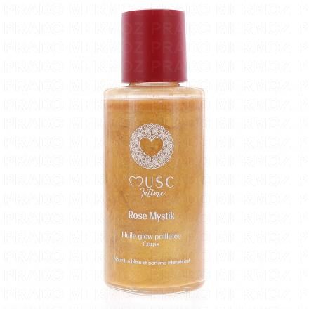 MUSC INTIME Huile Glow Pailletée Corps Rose Mystik 100ml