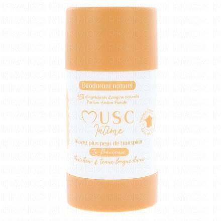 MUSC INTIME La Pr&eacute;cieuse - D&eacute;odorant Solide Parfum Ambre Florale 50g