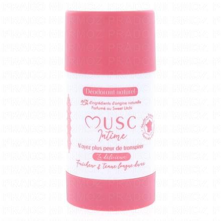 MUSC INTIME La d&eacute;licieuse - D&eacute;odorant naturel sweet litchi 50g