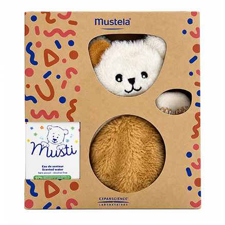 MUSTELA Coffret Musti eau de soin flacon 50ml + doudou rose OFFERT