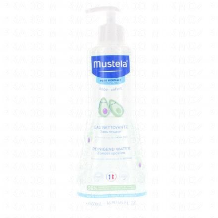 MUSTELA Peau normale - Eau nettoyante sans rin&ccedil;age (500ml)