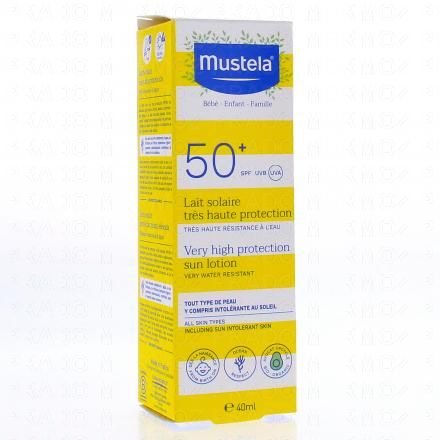 MUSTELA Lait solaire tr&egrave;s haute protection (40ml)