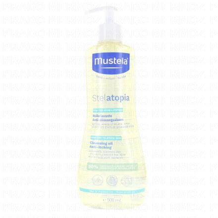 MUSTELA "Peau à tendance atopique" Stelatopia Huile lavante flacon 500ml