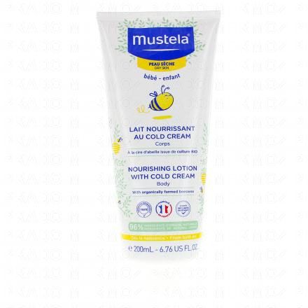 MUSTELA "Peau s&egrave;che" Lait Corps nourrissant au Cold Cream nutri-protecteur tube 200ml