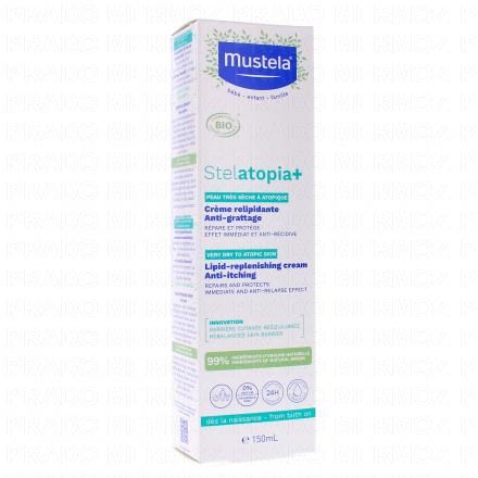 MUSTELA Stelatopia+ - Cr&egrave;me relipidante anti-grattage bio (150ml)