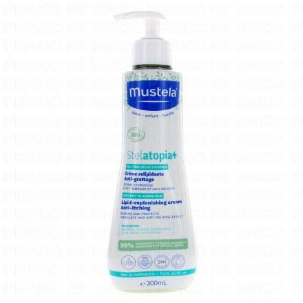MUSTELA Stelatopia+ - Cr&egrave;me relipidante anti-grattage bio (300ml)