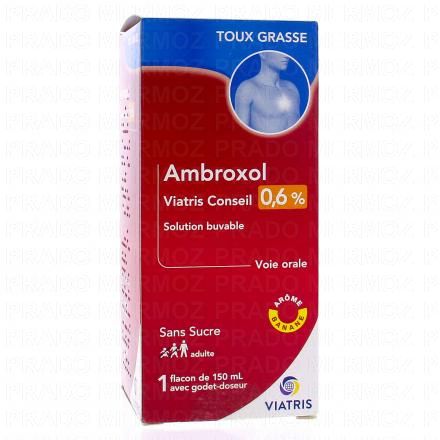AMBROXOL 0,6% solution buvable 150ml MYLAN