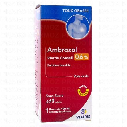 AMBROXOL 0,6% solution buvable 150 ml