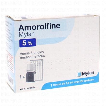 AMOROLFINE 5% Mylan vernis 2,5ml + 20 spatules