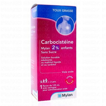 MYLAN Carbocisteine buvable enfant nourrisson 2% 125ml