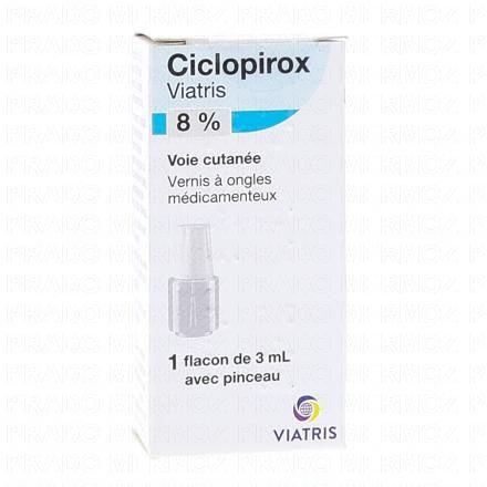 CICLOPIROX 8% Mylan vernis à ongles 3ml