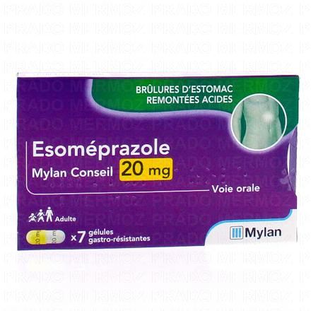 MYLAN Esomeprazole 20mg (7 gélules)