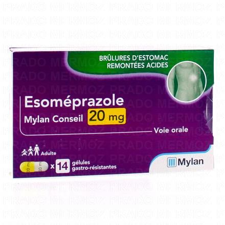 ESOMEPRAZOLE 20mg Mylan 14cp (14 gélules)