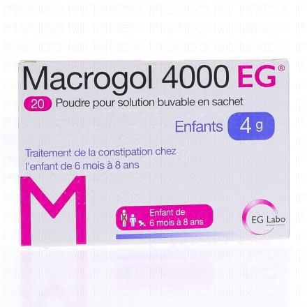 MACROGOLl 4000EG 4g x20 sachets buvables MYLAN