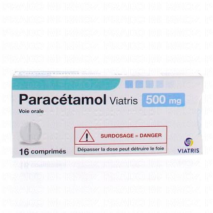 PARACETAMOL 500mg x16 comprim&eacute;s