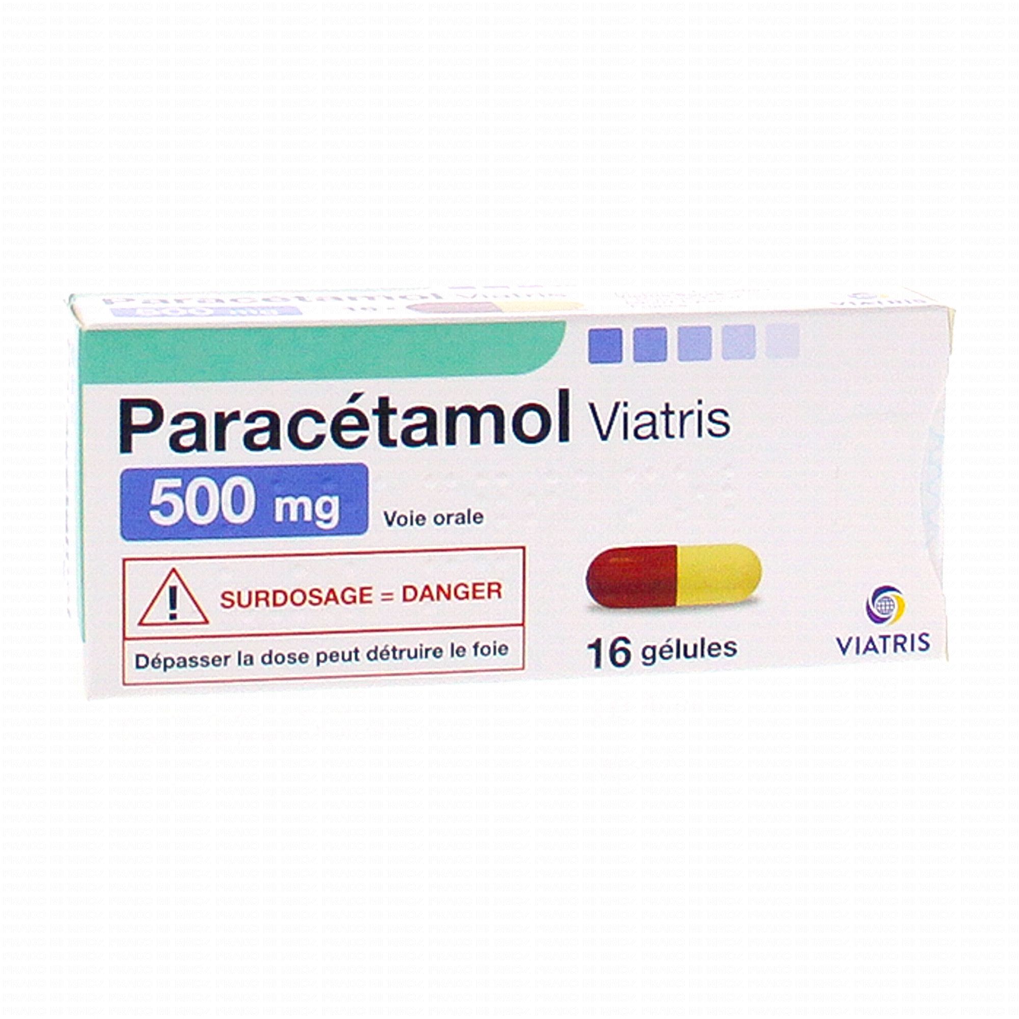 Doliprane 500 mg boîte de 16 gélules - Médicament conseil - Pharmacie Prado  Mermoz