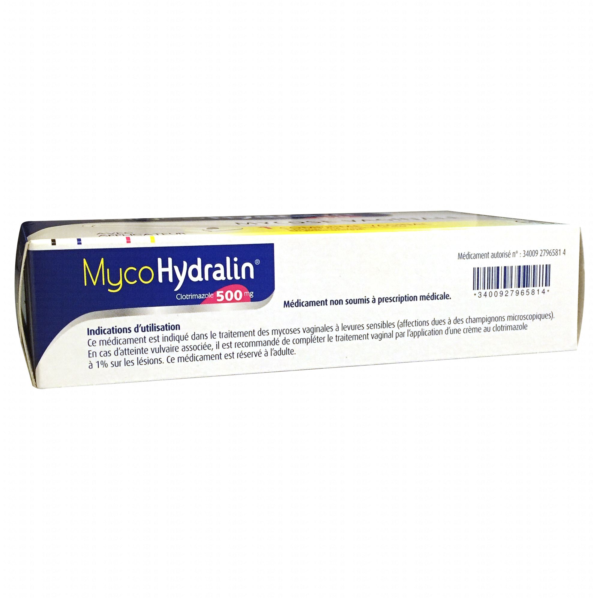 Myco Hydralin 500mg 1 comprimé vaginal