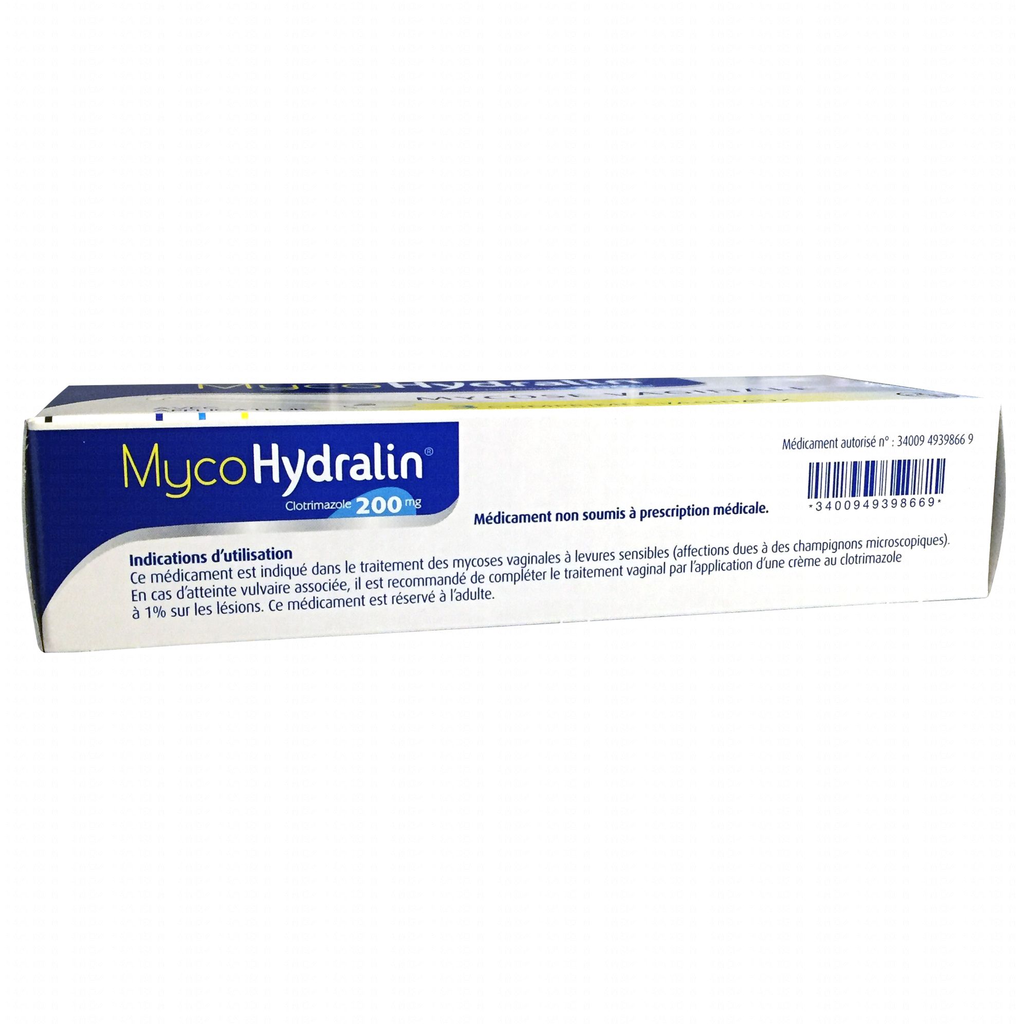 MYCOHYDRALIN 200mg Mycoses vaginales : comprimés avec applicateur